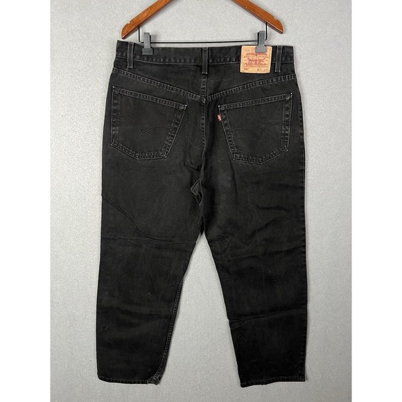 Vintage Levi's 550 Jeans Mens 36x30‎ Black Denim Relaxed Fit 90s Y2K - Picture 1 of 7